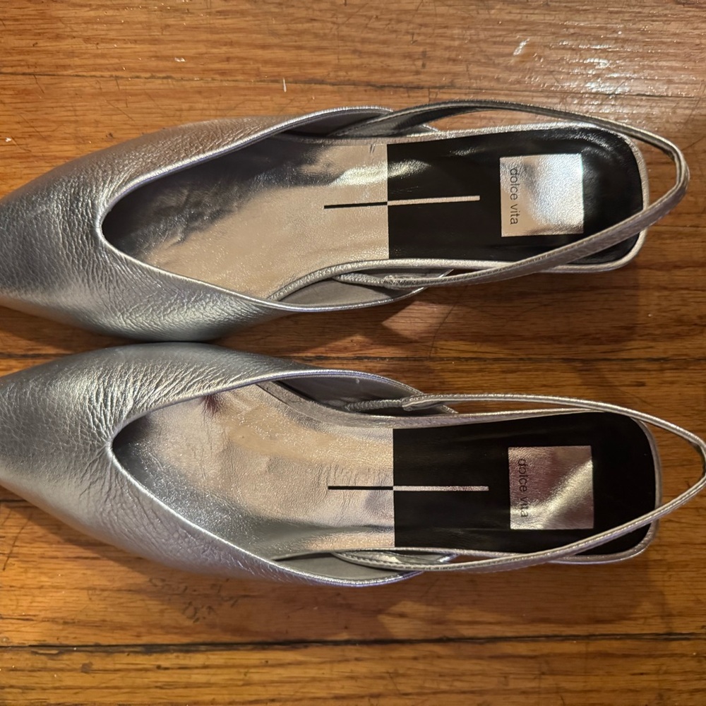 Dolce Vita Women's Silver Slingback Shoes